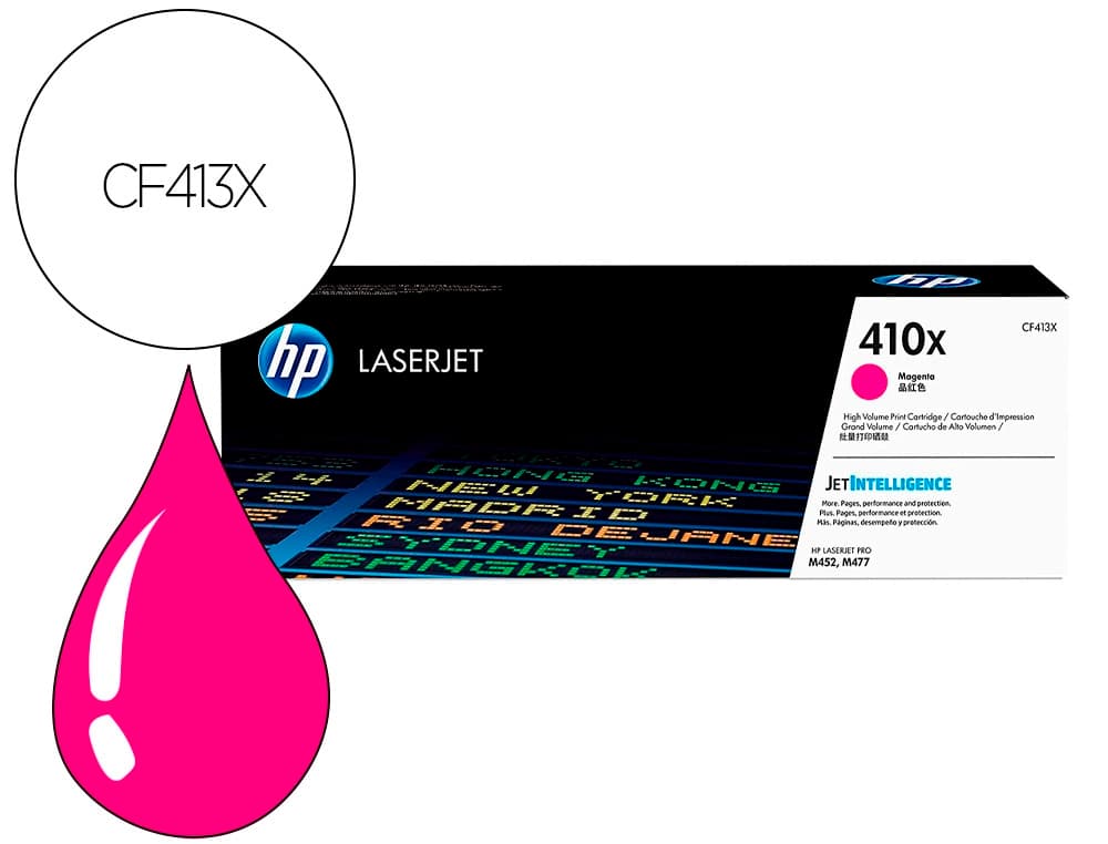Hp Toner hp color laserjet pro m377 / m452 / mfp m477 magenta 5000 paginas