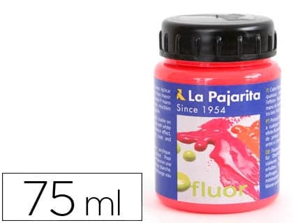 La pajarita Pintura acrilica la pajarita f-03 rojo amapola fluorescente 75ml
