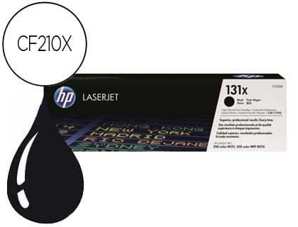Hp Toner hp 131x laserjet pro 200/ m251 cf210x negro 2400 pag