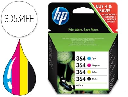 Hp Ink jet hp 364 3070a b8550 c53244/5380/63244/6380/510a d5460/b010a/109a/109d/f/209a c210a/c 5520/6520color+negro