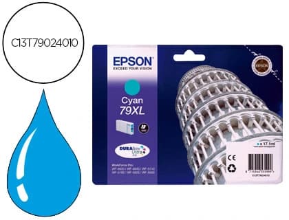 Epson Ink-jet epson 79xl wf 4630 / 4640 / 5110 /-5190 / 5620 / 5690 cian - 2.000 pag-