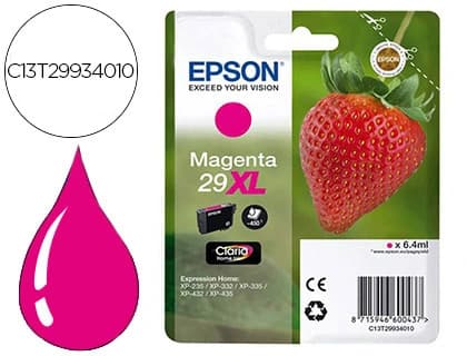 Epson Ink-jet epson home 29xl t2993 xp435/330/335/332/430/235/432 magenta 450 pag