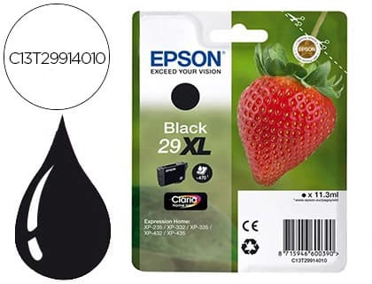 Epson Ink-jet epson home 29xl t2991 xp435/330/335/332/430/235/432 negro 450 pag