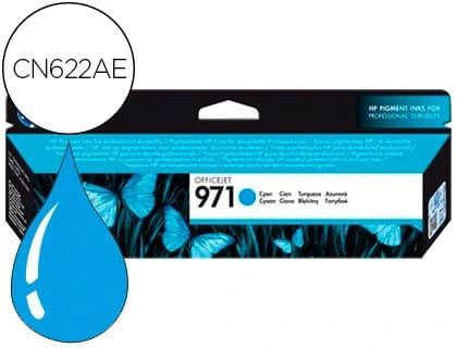 Hp Ink-jet hp 971 officejet pro x 451 / 476 / 551 / 576 cian 2.500 pag