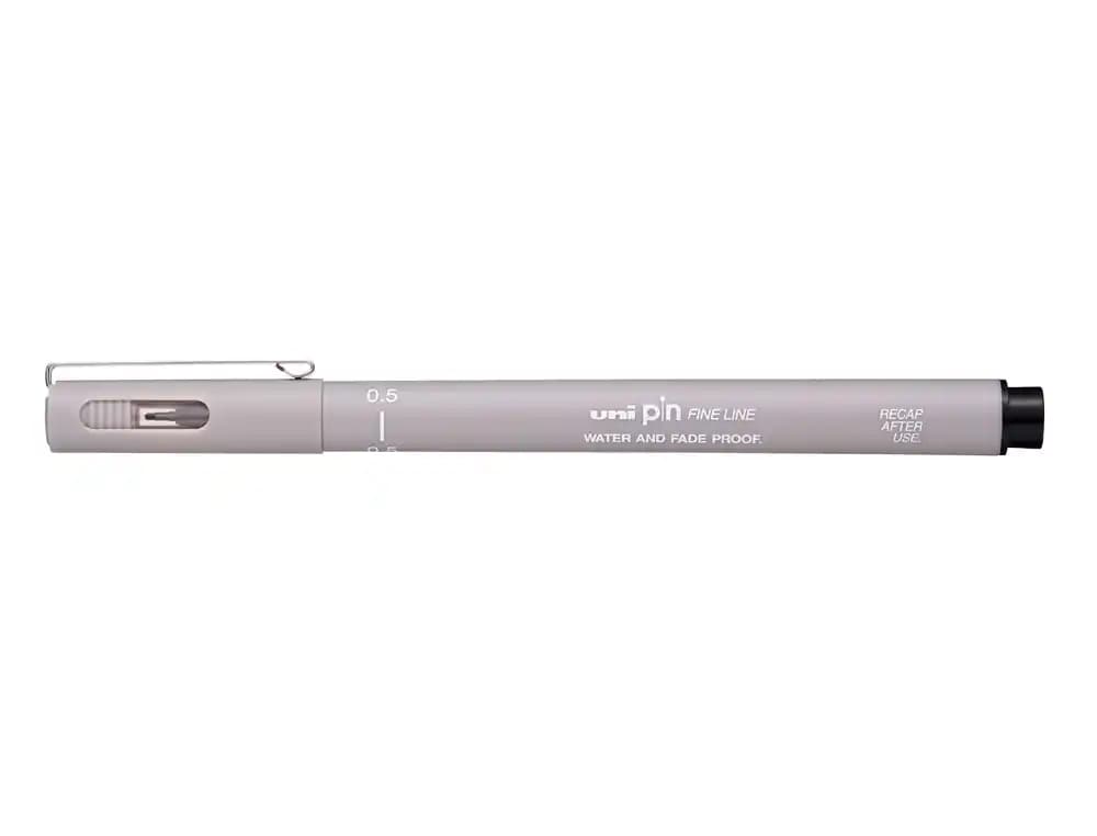 Uniball Rotulador uni pin calibrado pin05-200 gris claro
