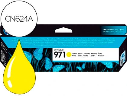 Hp Ink-jet hp 971 officejet pro x451 / x551 / x476 / x576 amarillo 2.500 pag