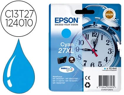 Epson Ink-jet epson 27xl wf3620 / 7110 / 7610 / 7620 cyan 1.100 pag