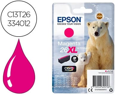 Epson Ink-jet epson 26xl xp600 / 605 / 700 / 800 magenta 700 pag