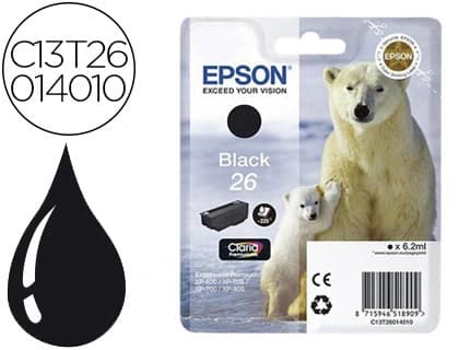 Epson Ink-jet epson t2601 expression xp-600 / 605 / 700 / 800 negro - 220 pag -