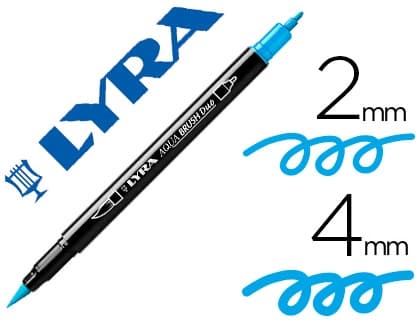 Rotulador Lyra Aqua Brush acuarelable doble punta fina y pincel