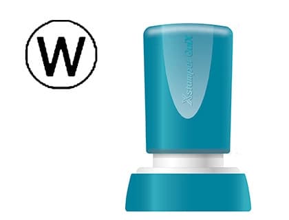 Sello x'stamper quix personalizable redondo diametro 20 mm q-34