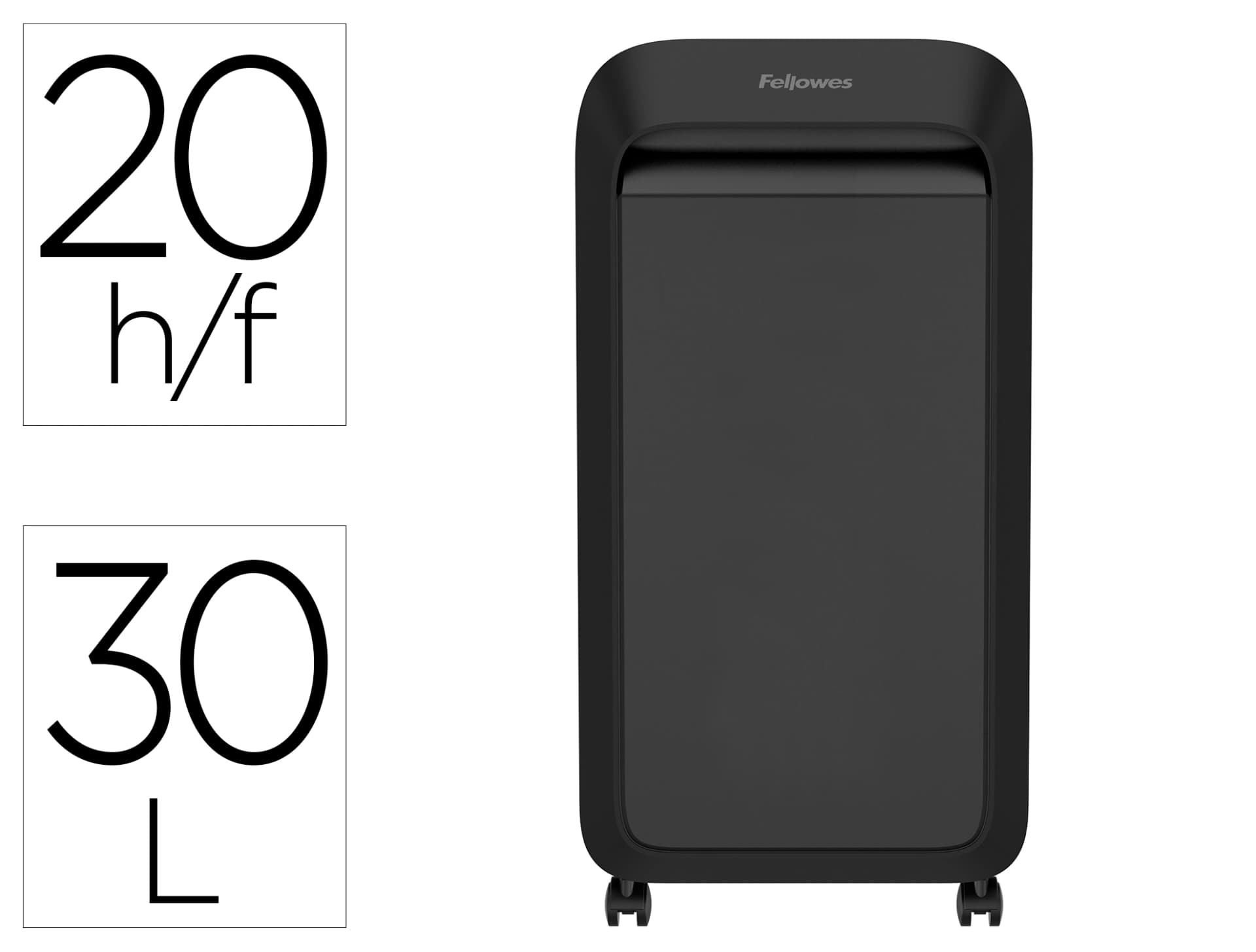 Destructora de documentos fellowes lx221 capacidad de corte 20h seguridad p5 clips grapas y tarjetas 30l