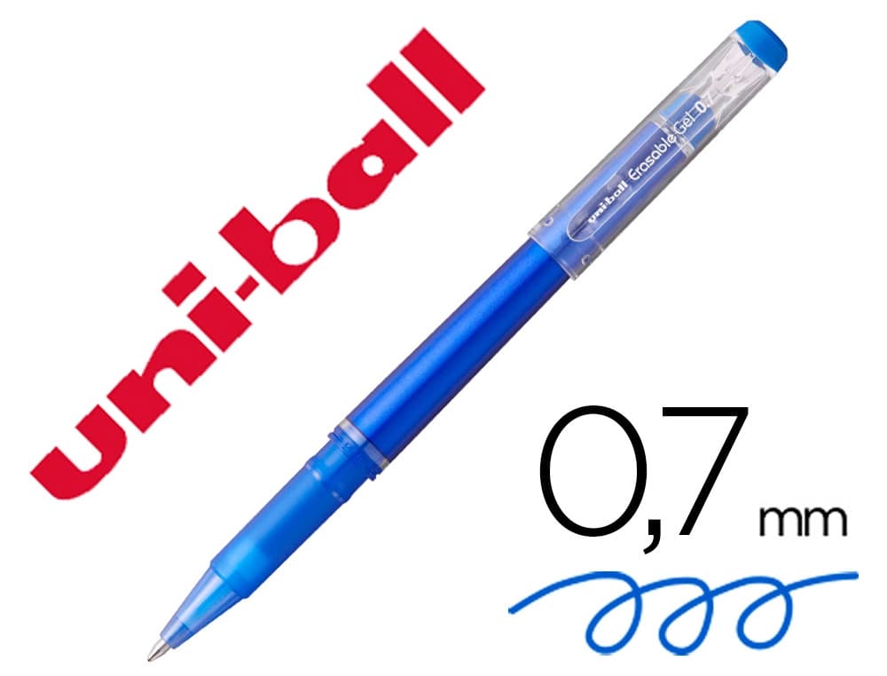 Rotulador uni-ball roller uf-222 tinta gel borrable 0,7 mm