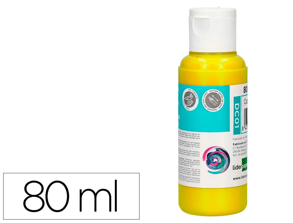 Pintura acrilica liderpapel bote de 80 ml