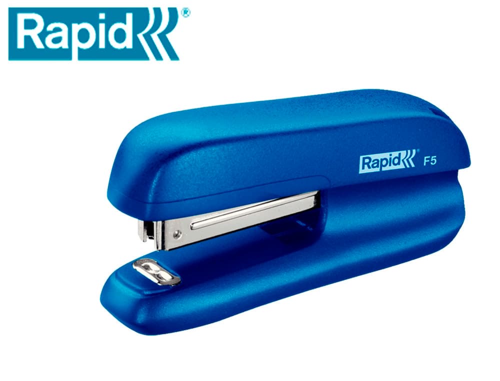 Grapadora rapid f5 mini plastico capacidad de grapado 10 hojas usa grapas nº 10