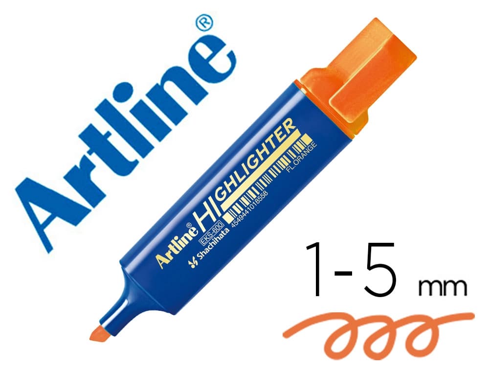 Rotulador artline fluorescente eks-600 punta biselada