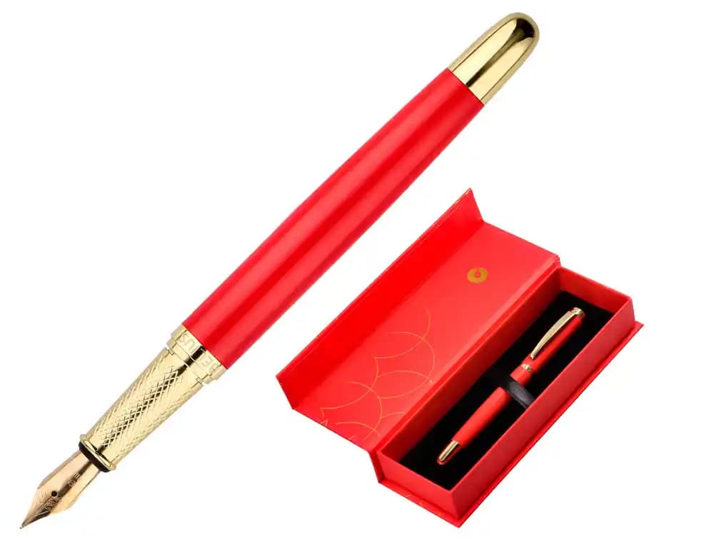 Pluma belius passion dor aluminio textura cepillada y dorado tinta azul caja de diseño