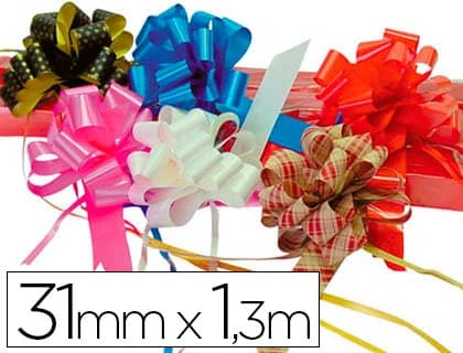 Cinta para hacer lazos 130 cm x 31 mm unidad