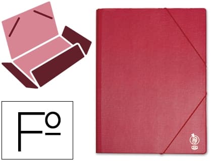 Liderpapel Carpeta liderpapel gomas tres solapas plastico folio