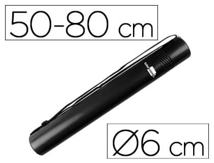Portaplanos plastico liderpapel diametro 6 cm extensible hasta 80