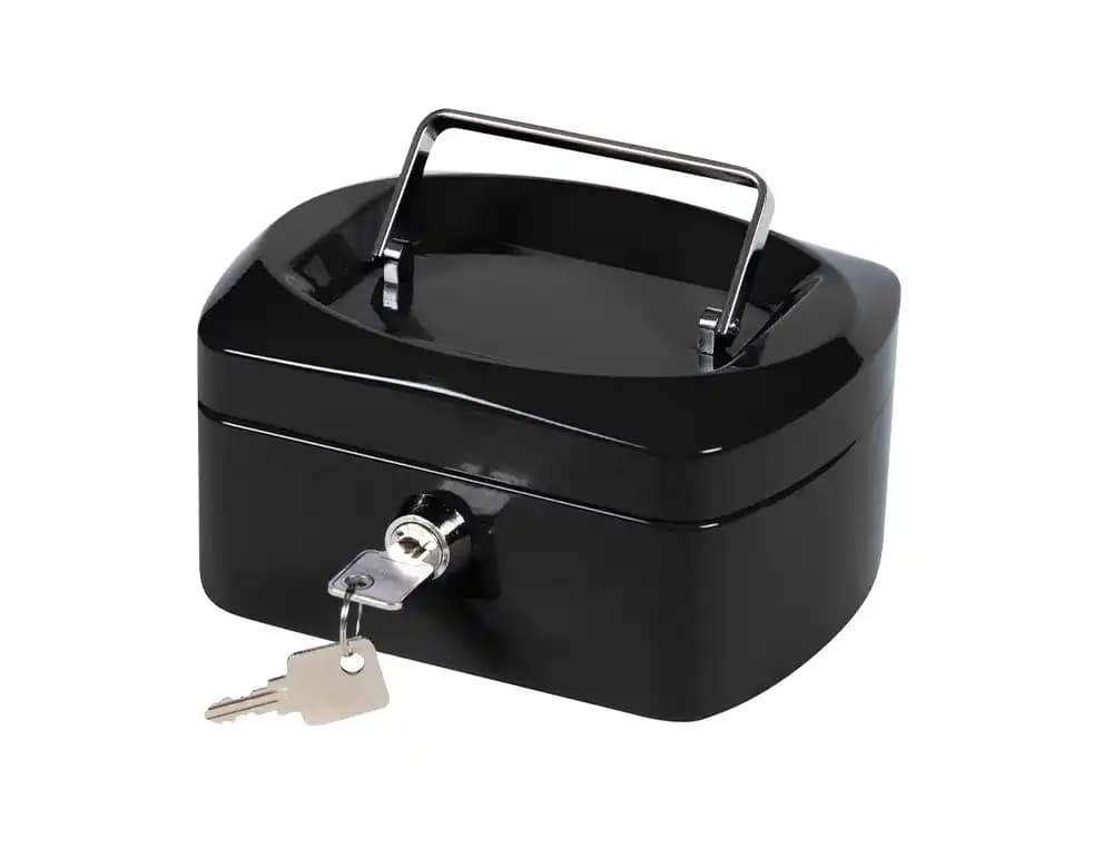 Caja caudales q-connect 6\" 152x115x80 mm con portamonedas