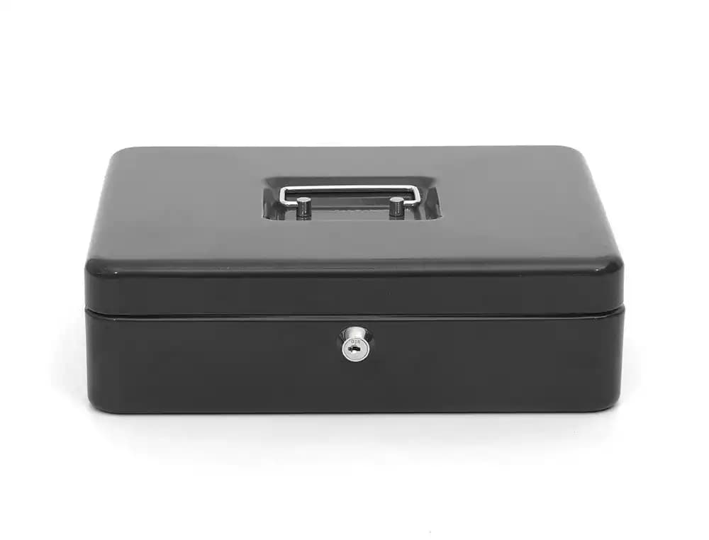 Caja caudales q-connect 12\" 300x240x90 mm con portamonedas