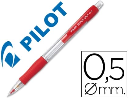 Portaminas pilot super grip 0,5 mm sujecion de caucho