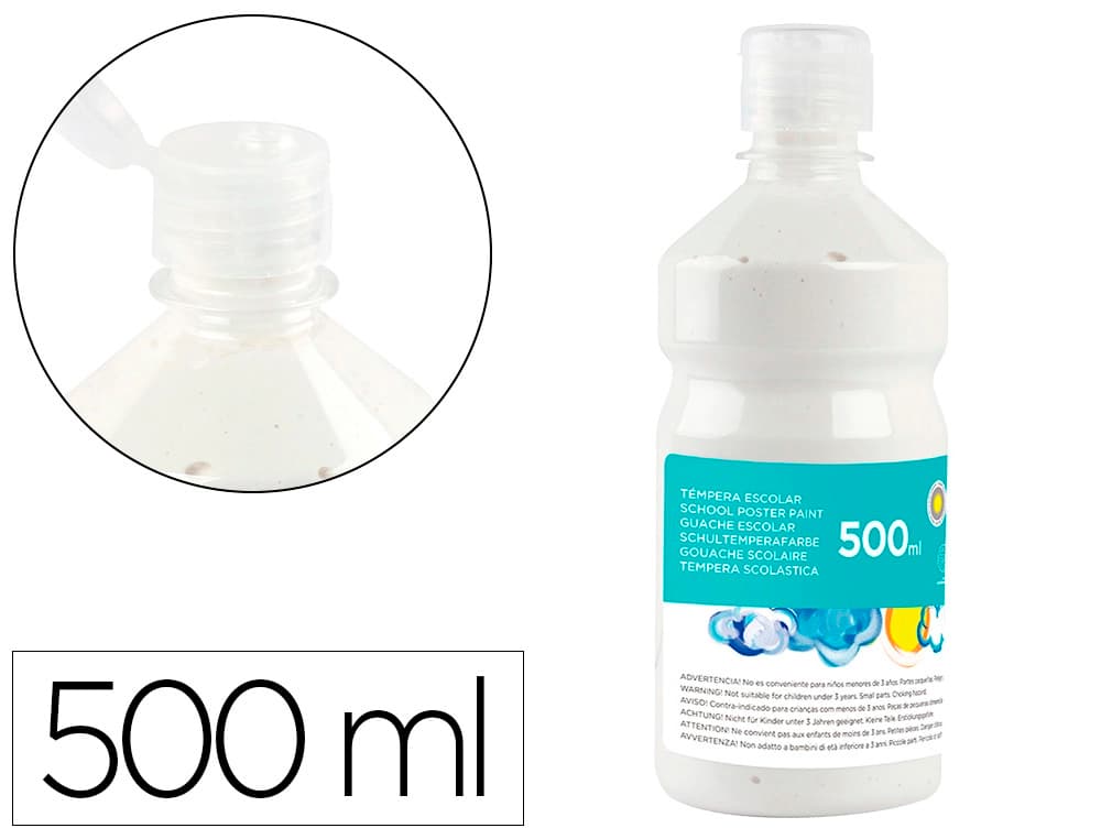 Tempera liquida liderpapel escolar 500 ml