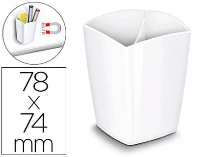 Cubilete portalapices cep opaco plastico magnetico 78x74x95 mm