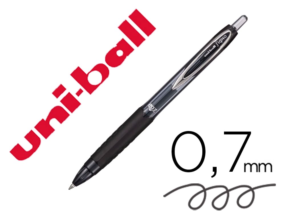 Uniball Boligrafo uni-ball signo 207e retractil 0,7 mm