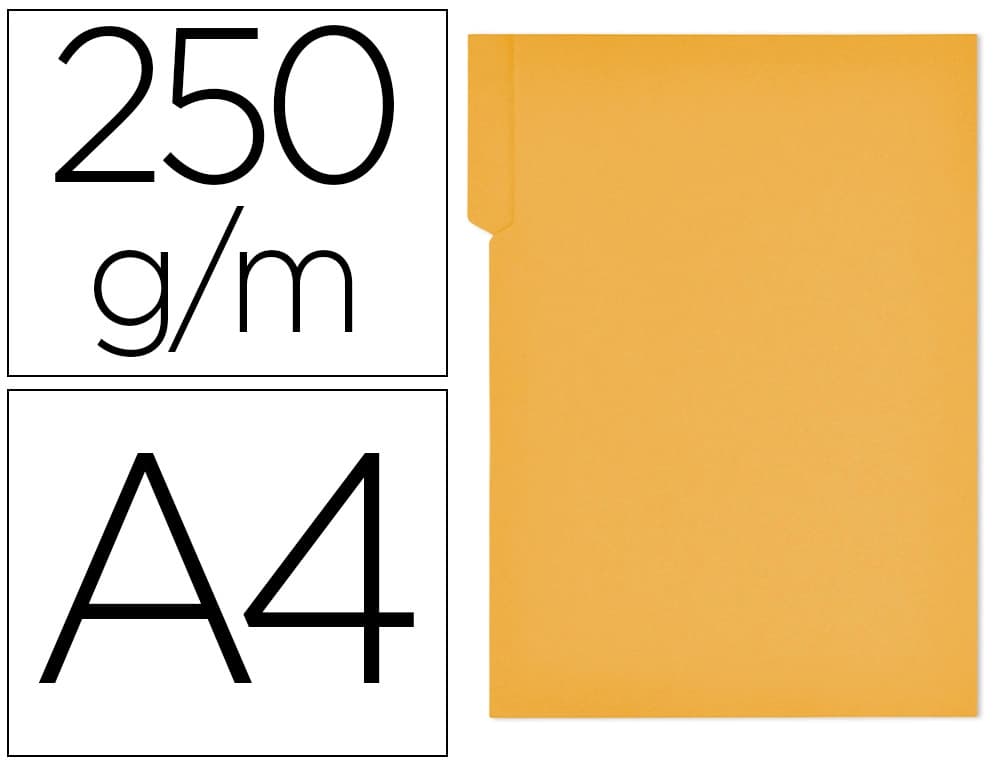 Subcarpeta cartulina gio pestaña derecha 250 g/m2