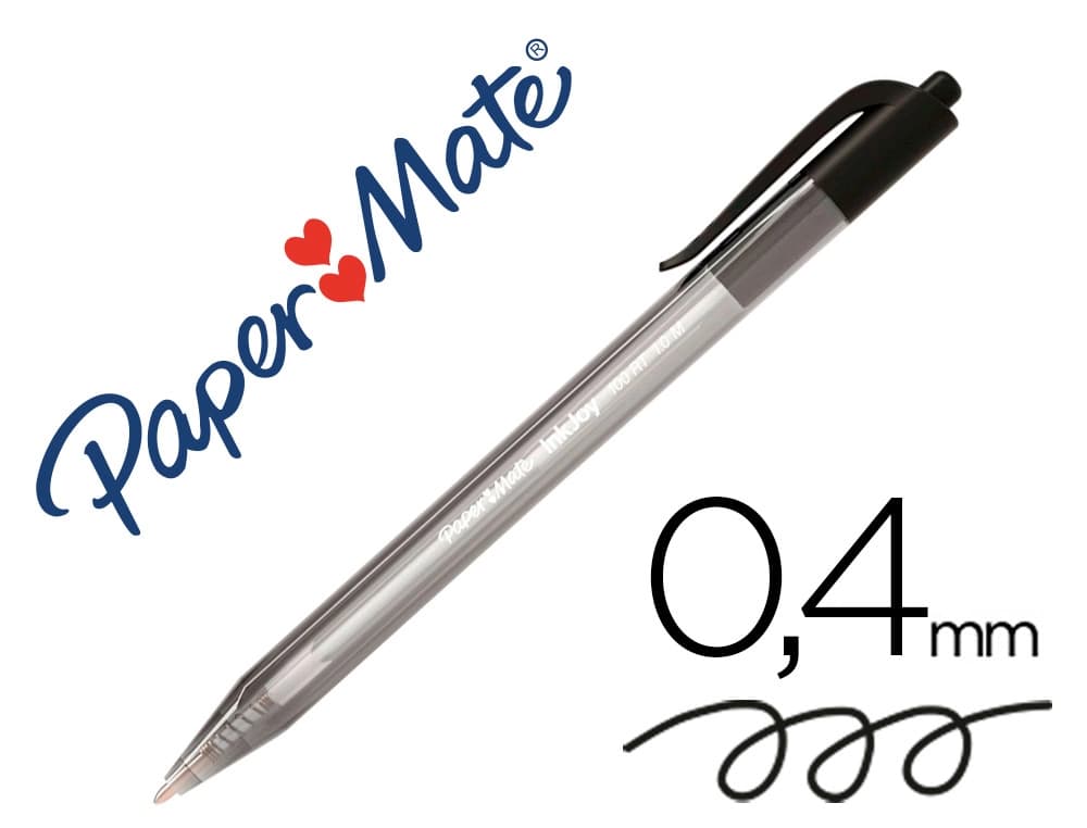 Papermate Boligrafo paper mate inkjoy 100 retractil punta media