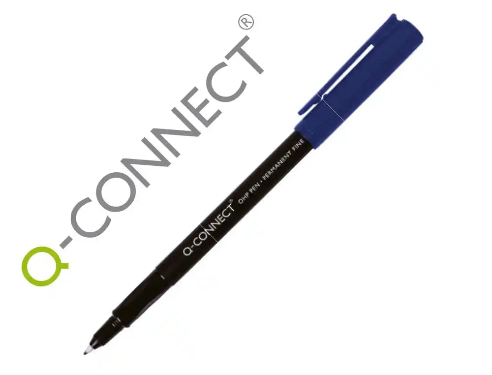 Rotulador q-connect retroproyeccion punta fibra super fina redonda 0,5 mm permanente