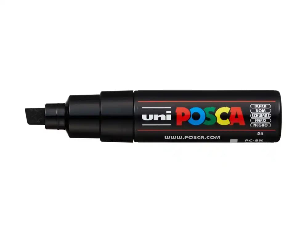 Rotulador uni posca pc-8k marcador de pintura punta biselada 8 mm