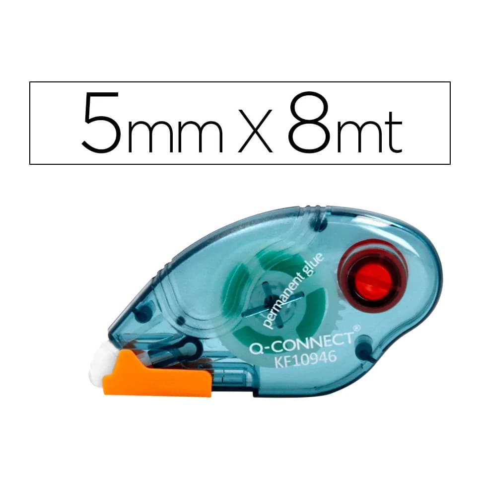 Q-connect Pegamento q-connect roller compact permanente 6,5 mm de ancho x 8,5 mt unidad