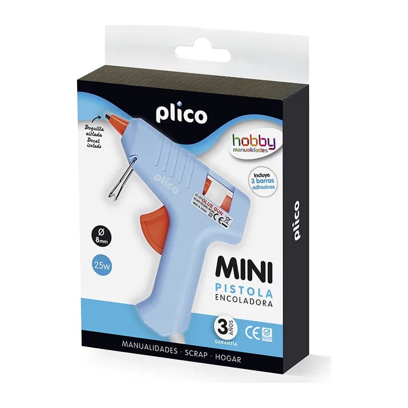 Plico Pistola de silicona caliente mini plico 25 w