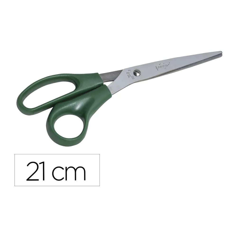 Faibo Tijera oficina faibo acero inoxidable 21 cm empuñadura ergonomica