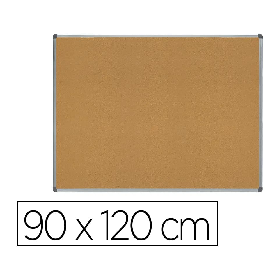Rocada Pizarra corcho rocada marco aluminio con cantoneras 90x120 cm