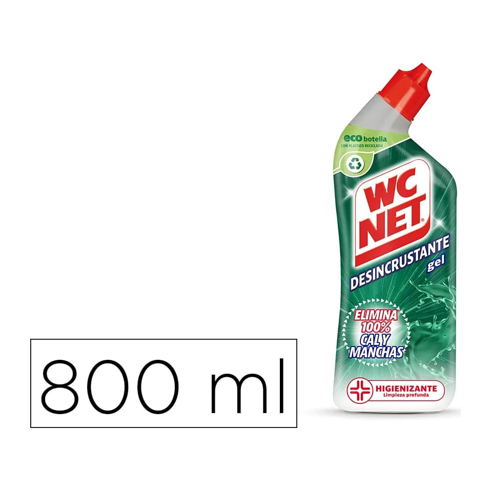 Wc net Limpiador de inodoros wc net gel energy desincrustante botella de 800 ml