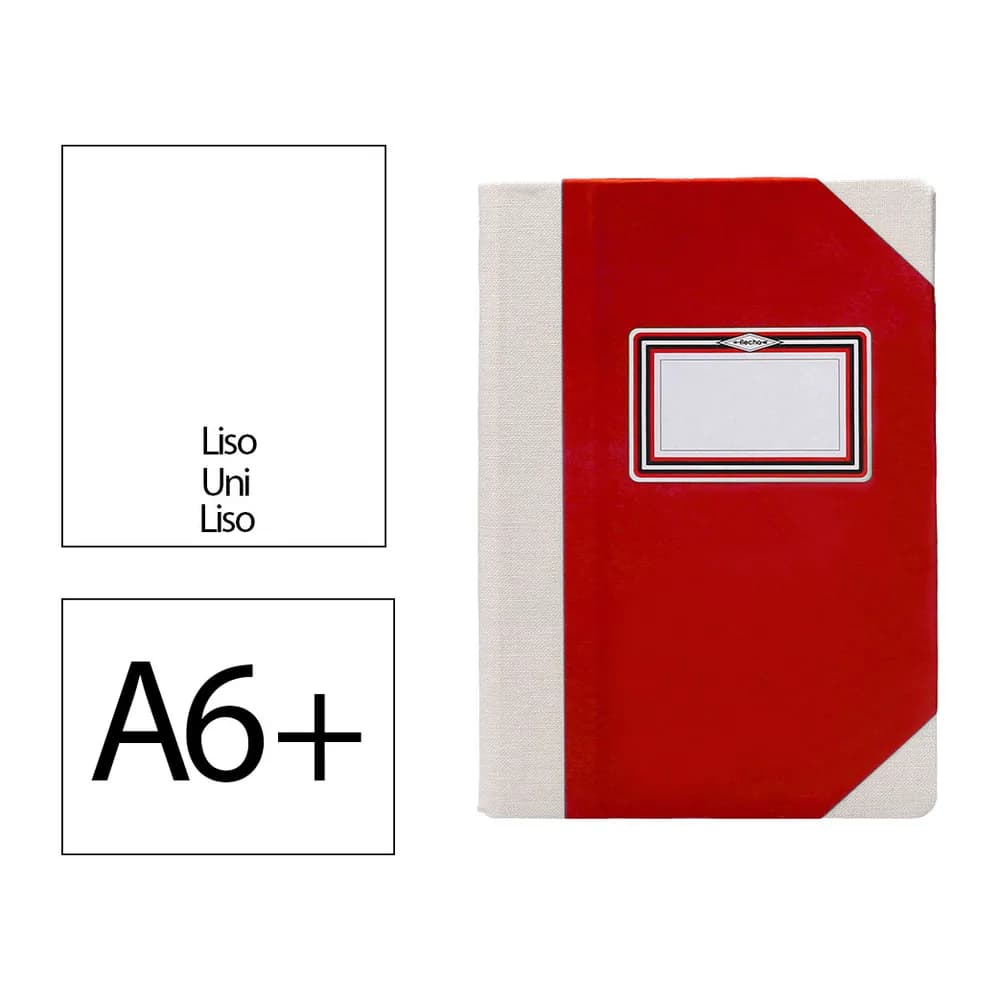 Fernandes Libro cartone cosido fernandes flecha din a6+ liso 50 hojas 100 gr