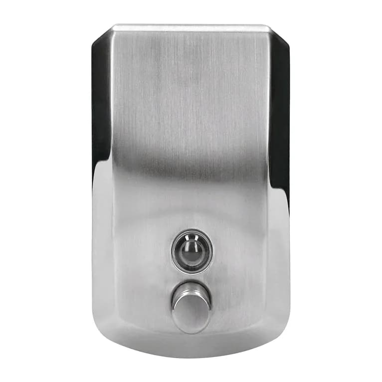 Q-connect Dispensador manual q-connect de jabon 800 ml acero inoxidable 115x56x179mm