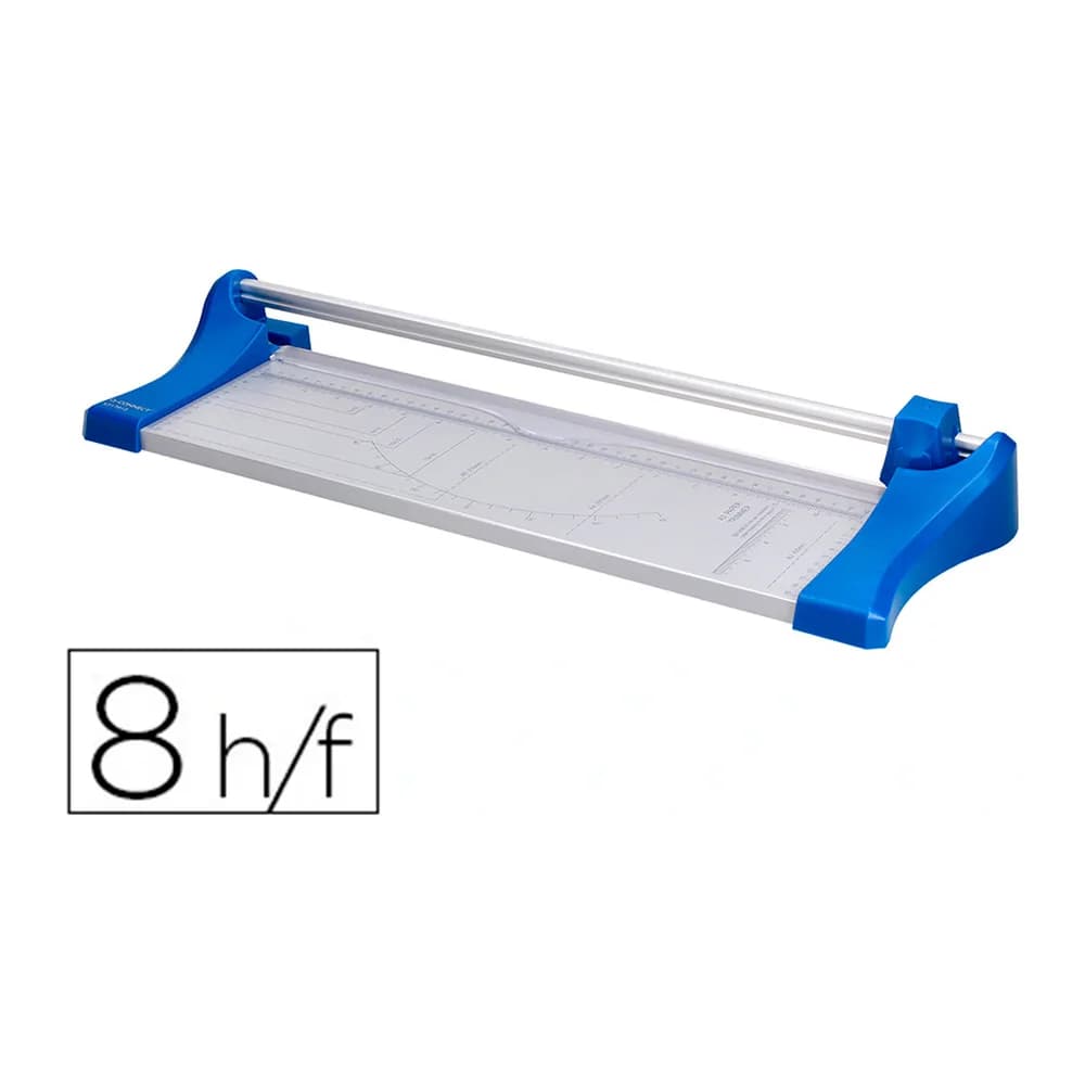 Q-connect Cizalla q-connect metalica de rodillo de 44 cm con base de aluminio