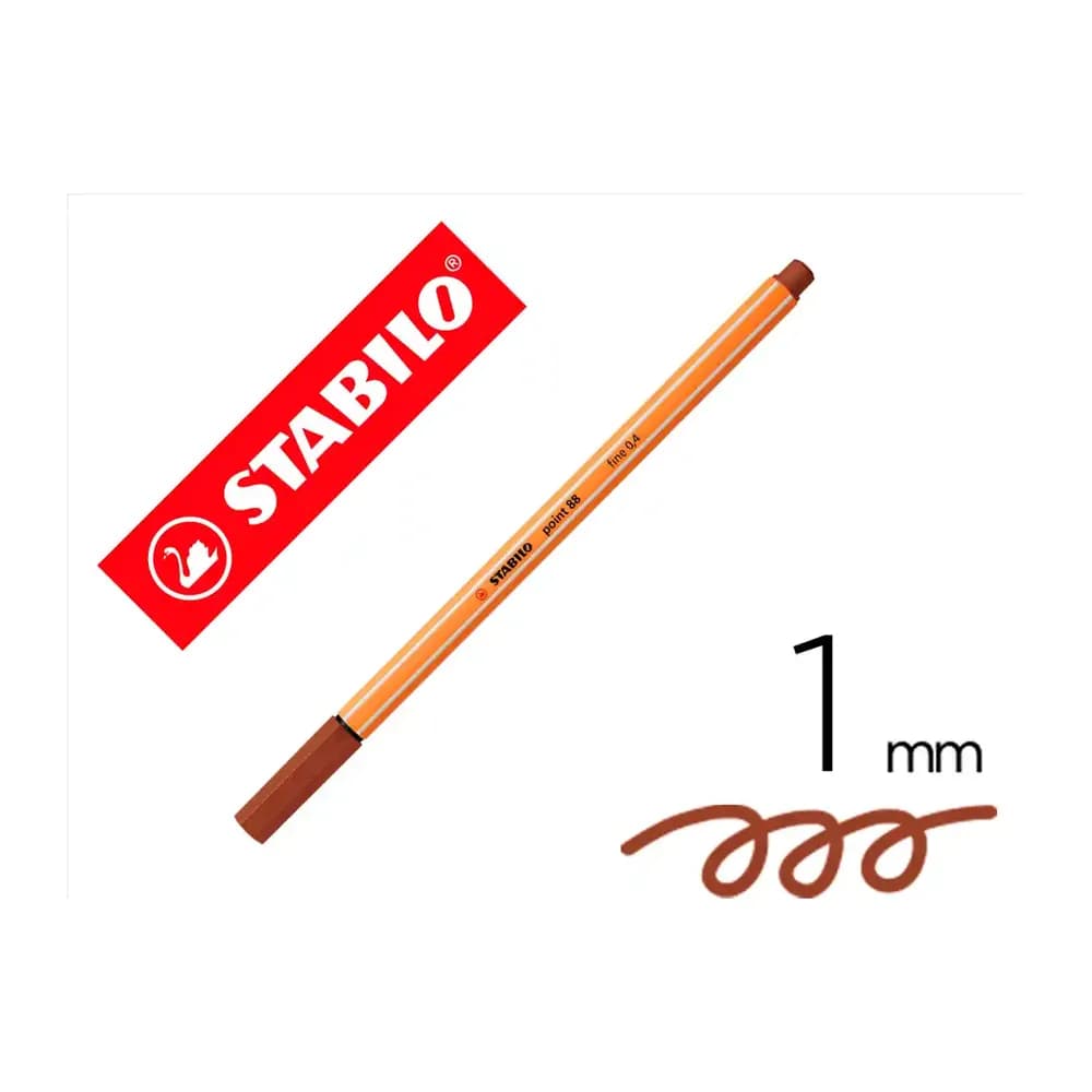 Stabilo Rotulador stabilo punta de fib ra point 88 sanguina punta fina 0,4mm