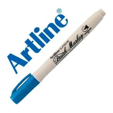 Artline Rotulador artline supreme brush pintura base de agua punta tipo pincel trazo variable azul