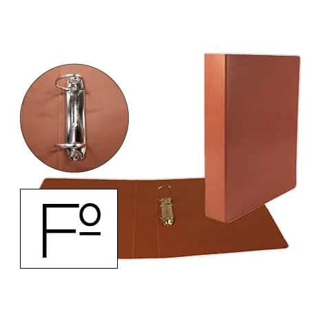 Liderpapel Carpeta de 2 anillas 40mm mixtas liderpapel folio cartoncuero