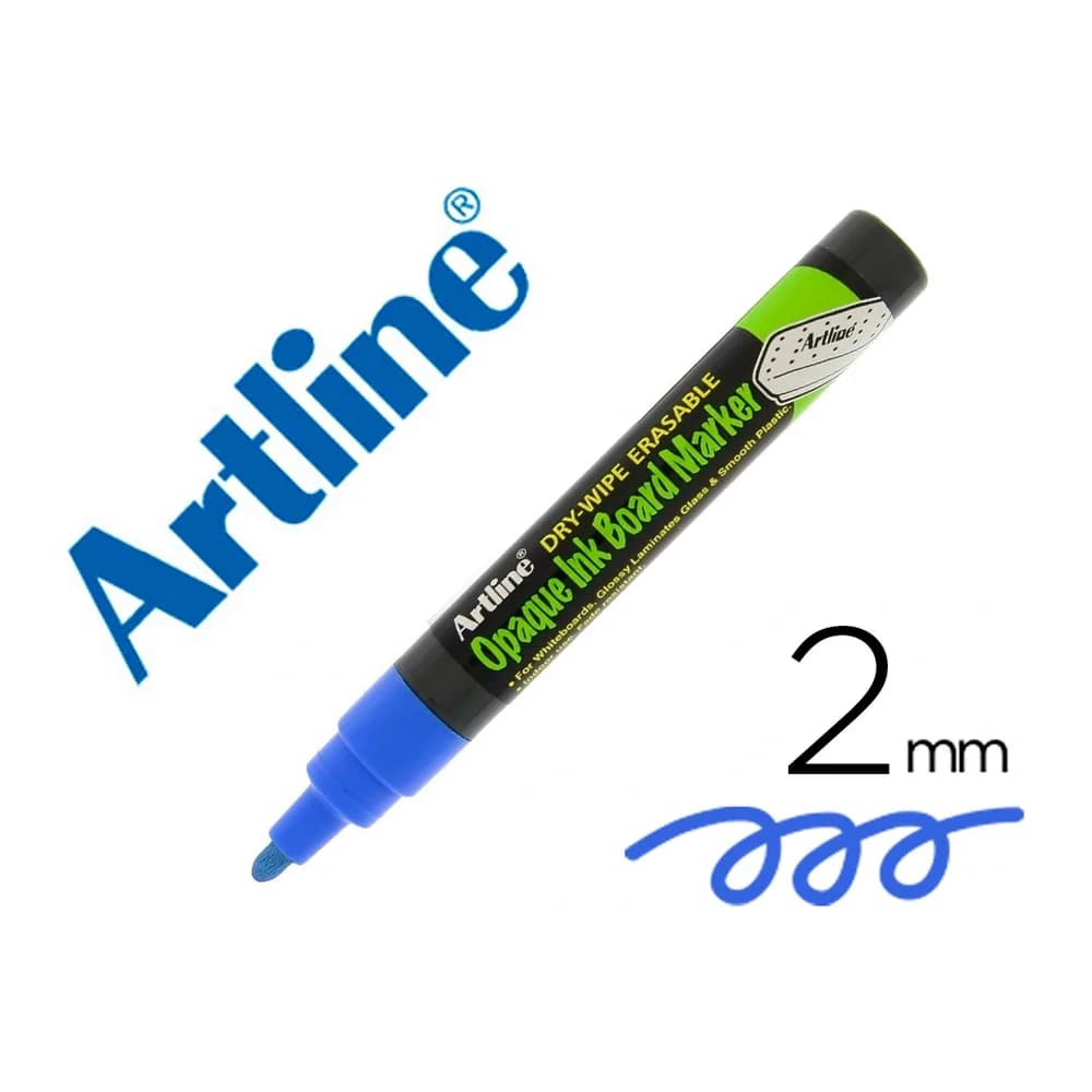 Artline Rotulador artline pizarra epd-4 color azul opaque ink board punta redonda 2 mm