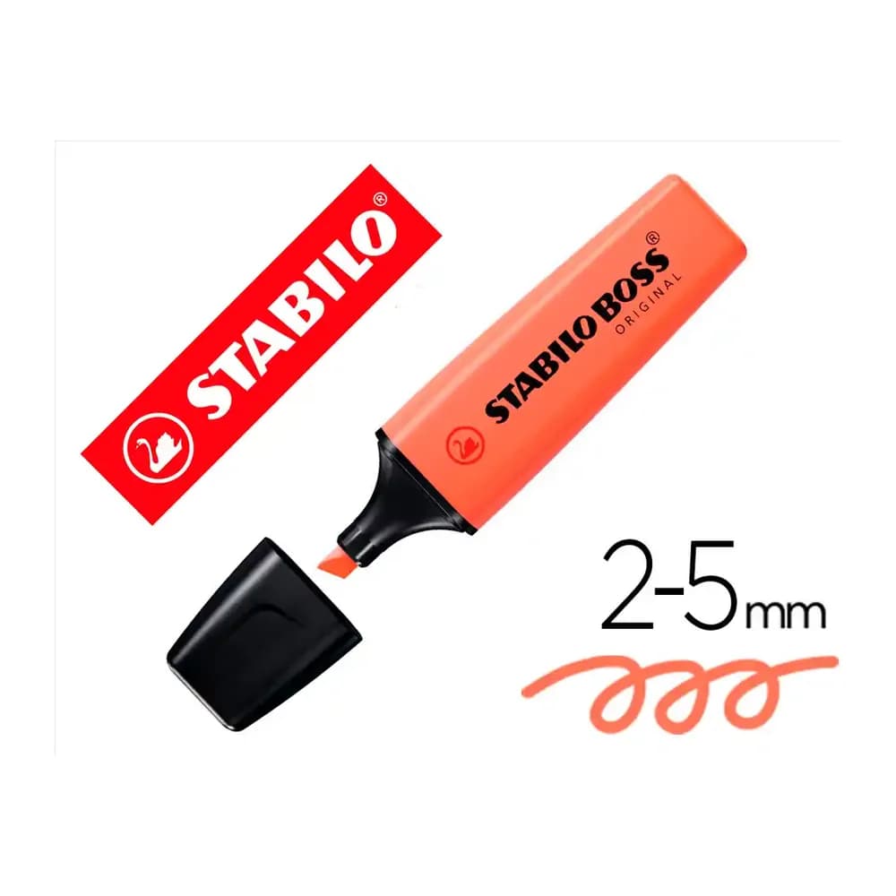 Stabilo Rotulador stabilo boss fluorescente 70 pastel coral meloso