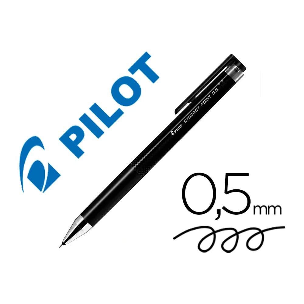 Pilot Boligrafo pilot synergy point retractil sujecion de caucho tinta gel 0,5 mm