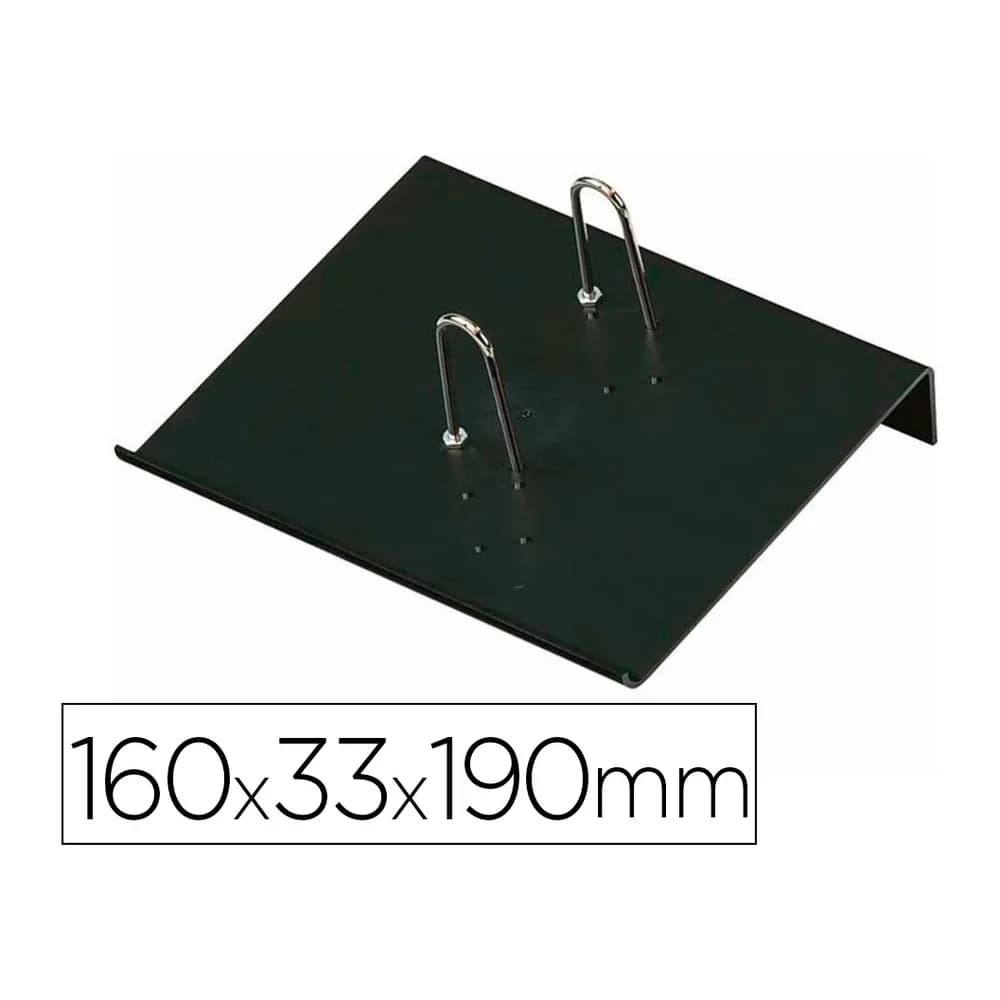 Faibo Portacalendario plastico faibo para bloc bufete 100% reciclable color negro 160x33x190 mm