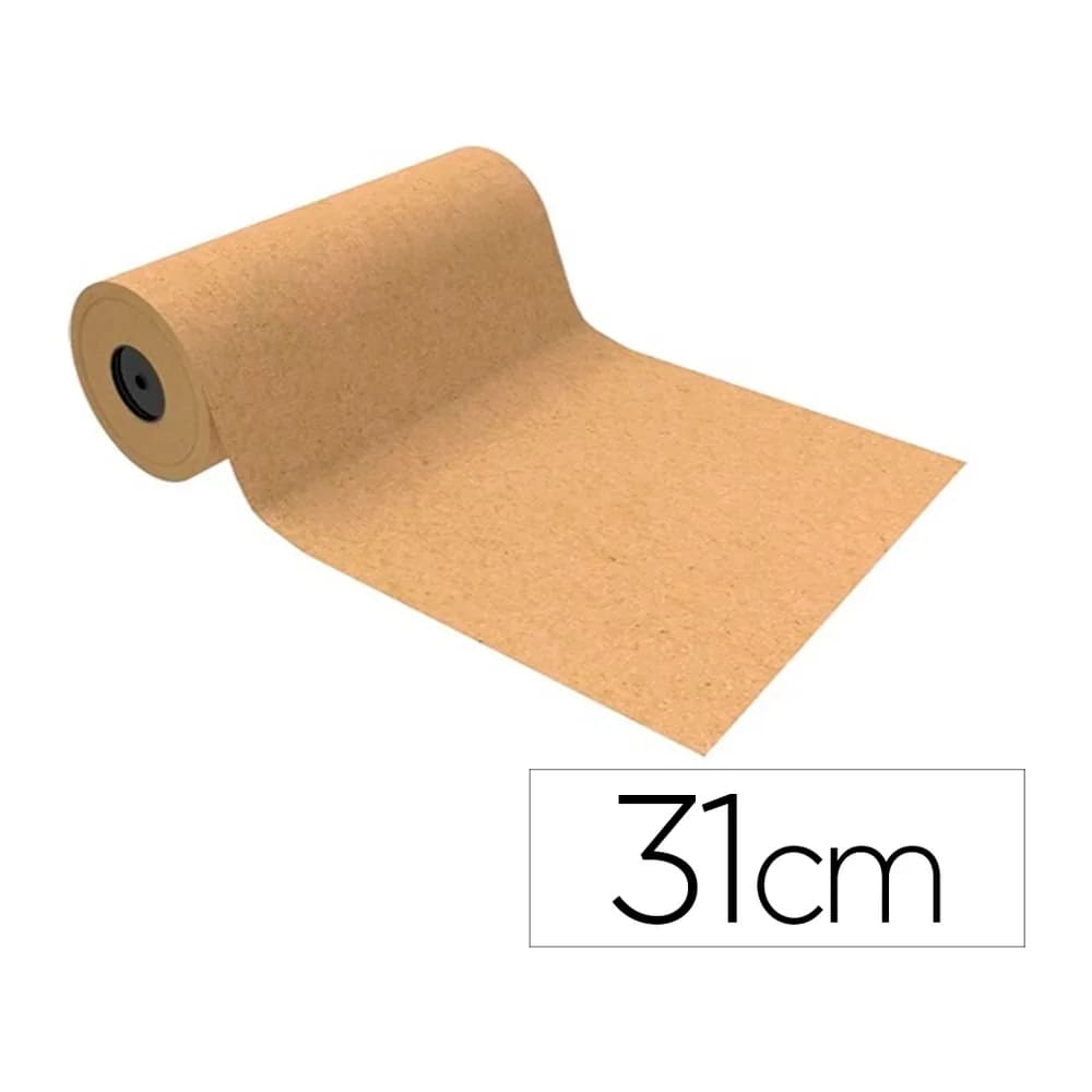 Basika Papel de regalo basika kraft liso natural ancho 31 cm longitud 80 m